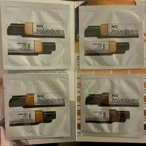 Yves Saint Laurent YSL Nu Bare Look Tint Foundation 4 Samples